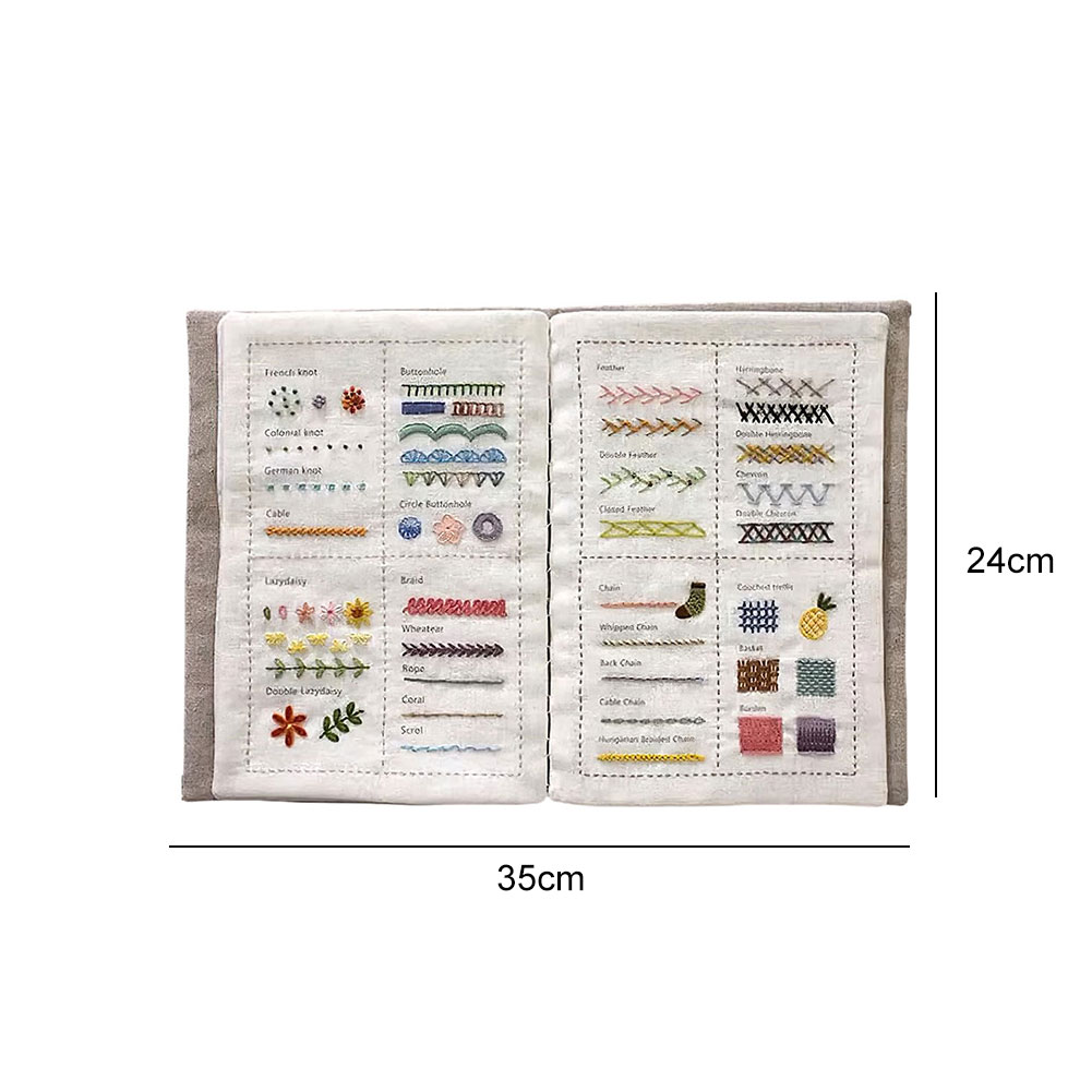 Embroidery Guide Book - DIY 스티치 북 수제 바느질 책