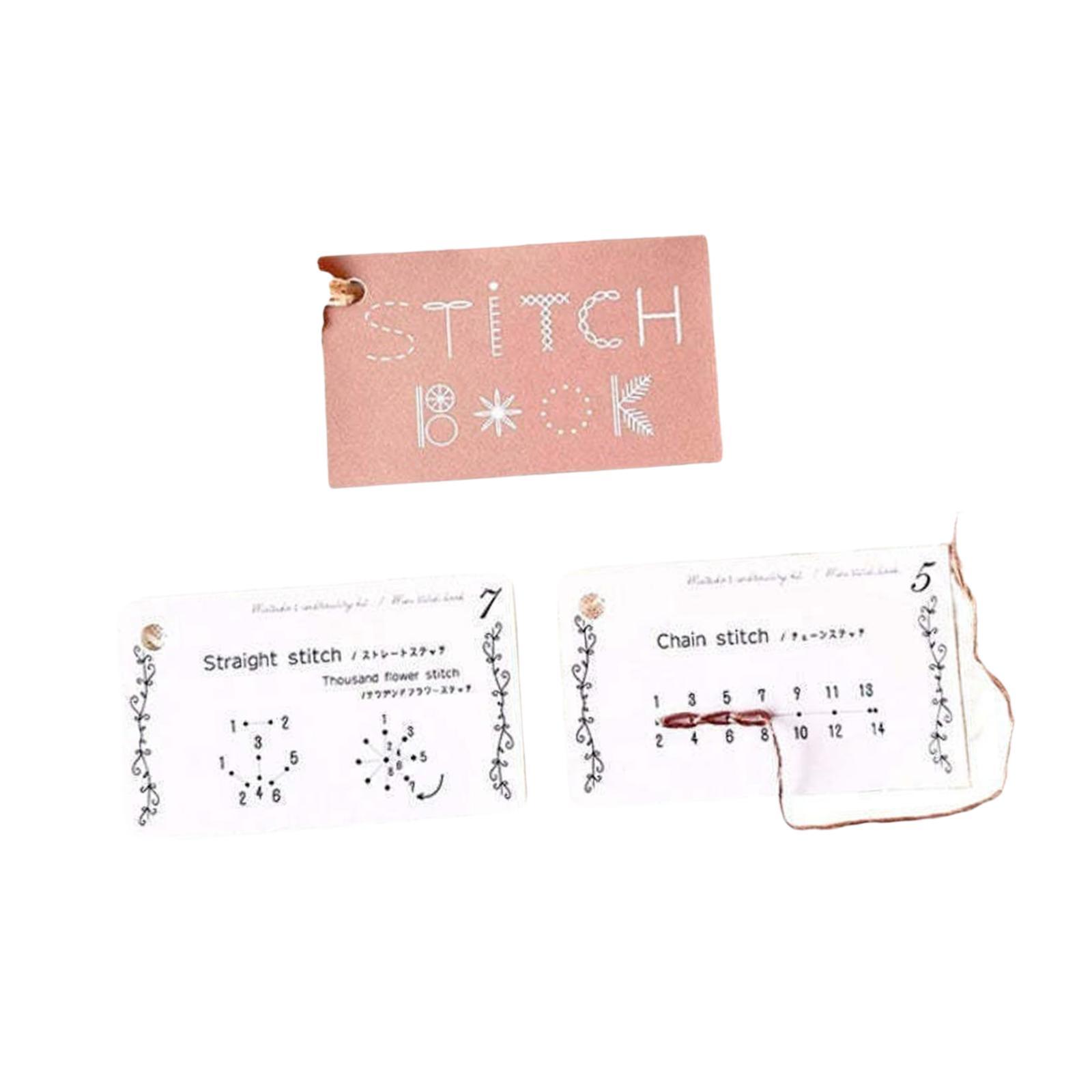 Embroidery Guide Book - 창의적인 미니 바느질 책 자수 패턴