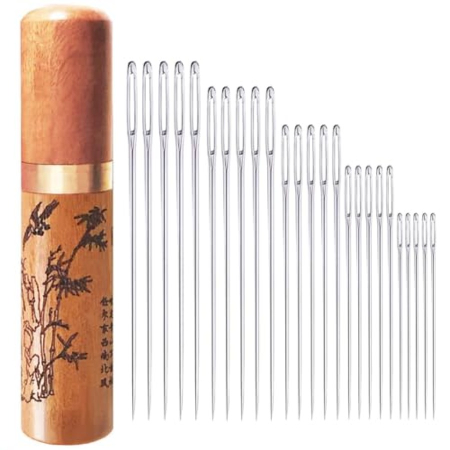 Embroidery Needles - 대형 눈금바늘, 자수 바늘, 스테인리스 스틸,