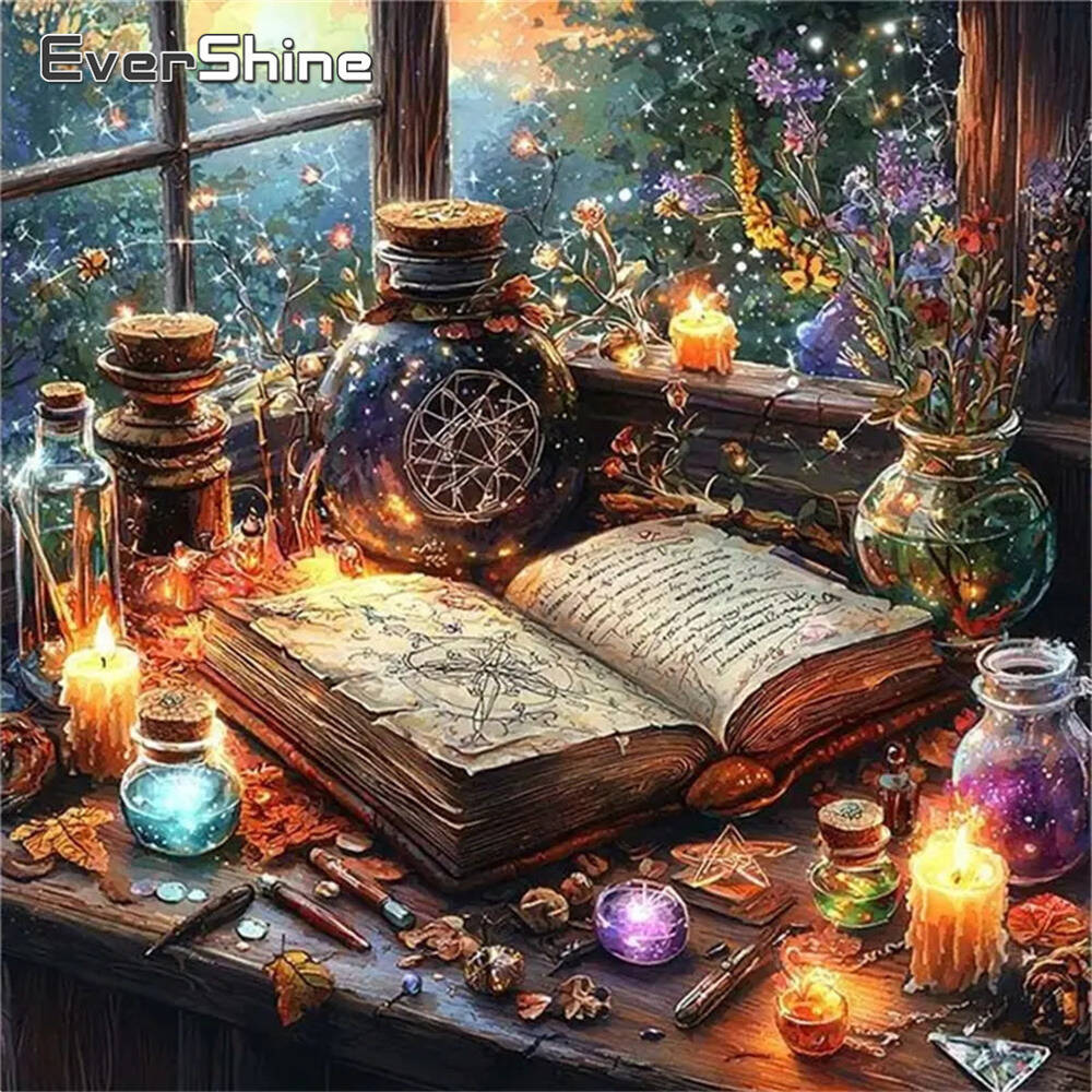 Embroidery Guide Book - Evershine 다이아몬드 페인팅 개 동물 만화