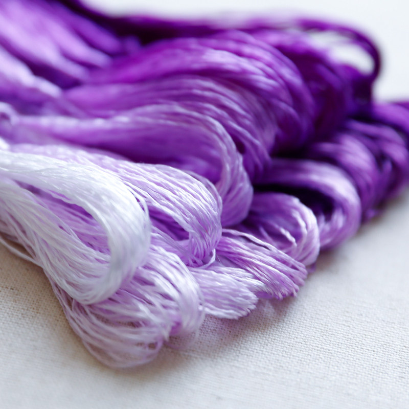 Embroidery Thread Yarn - 20m 수저우 자수 실크실 8가지 색상