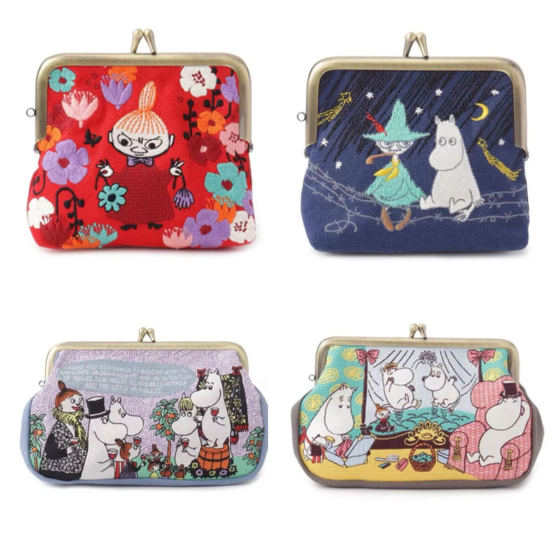 Embroidery Wallet - 핫 애니메이션 무민 카와이 시리즈 수납