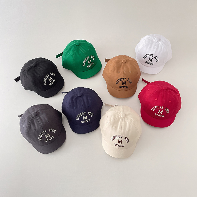 Embroidery Cap - RAISE 캐주얼 레터 캡 베이비 심플