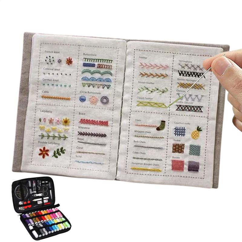 Embroidery Guide Book - 자수 스티치 책 성인을 위한 바느질