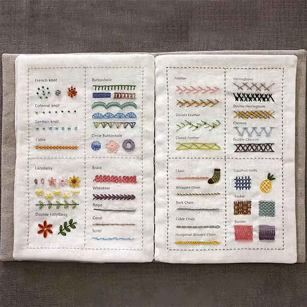 DIY 스티치 북 수제 바느질 책 초보자를위한 DIY  - Embroidery Guide Book 리뷰 및 가격