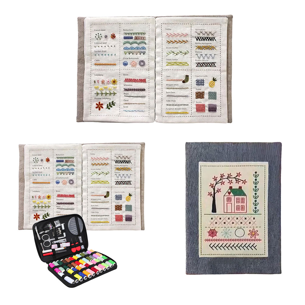DIY 스티치 북 수제 바느질 책 초보자를위한 DIY  - Embroidery Guide Book 리뷰 및 가격