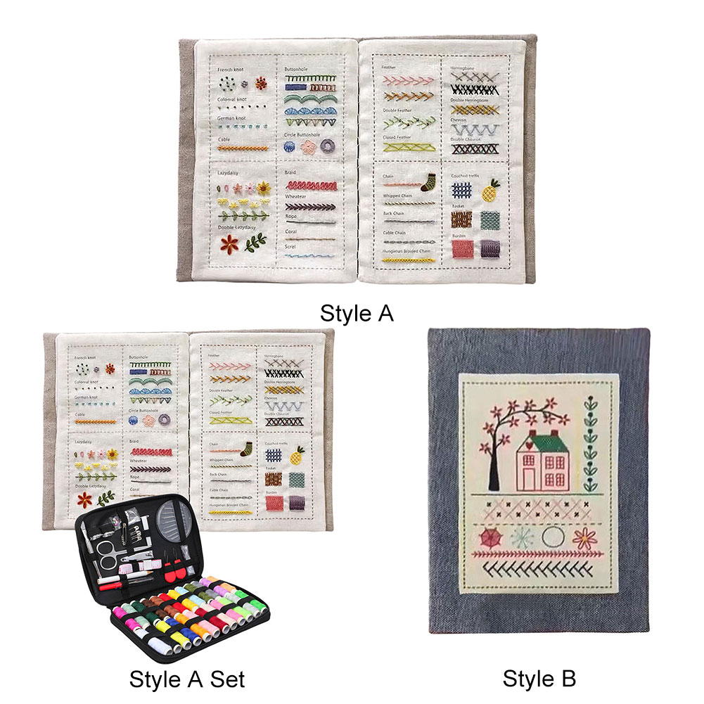 DIY 스티치 북 수제 바느질 책 초보자를위한 DIY  - Embroidery Guide Book 리뷰 및 가격