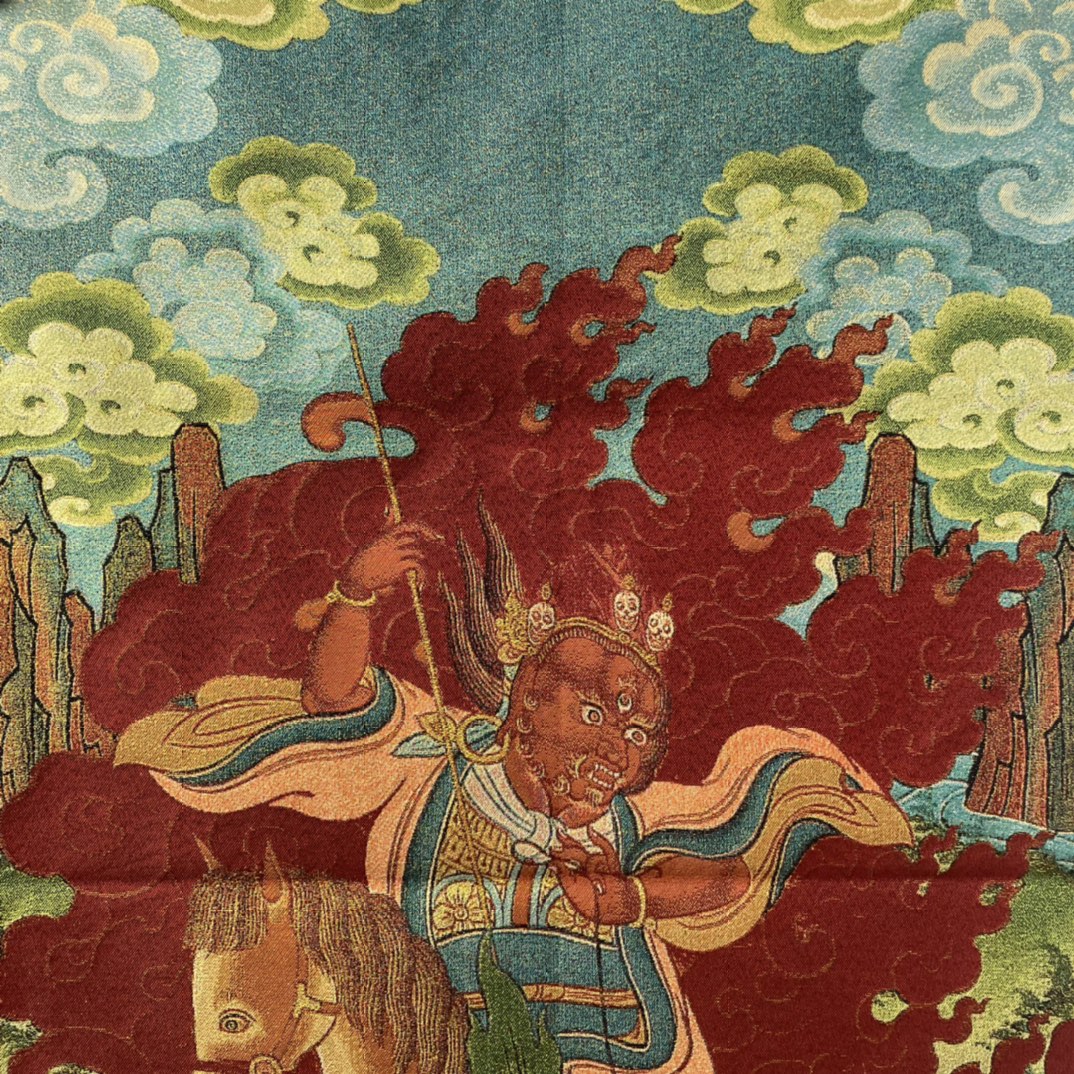 35피트(10.6미터) 네팔 고대 사원 실크 자수 왕  - Embroidery Horse 리뷰 및 가격