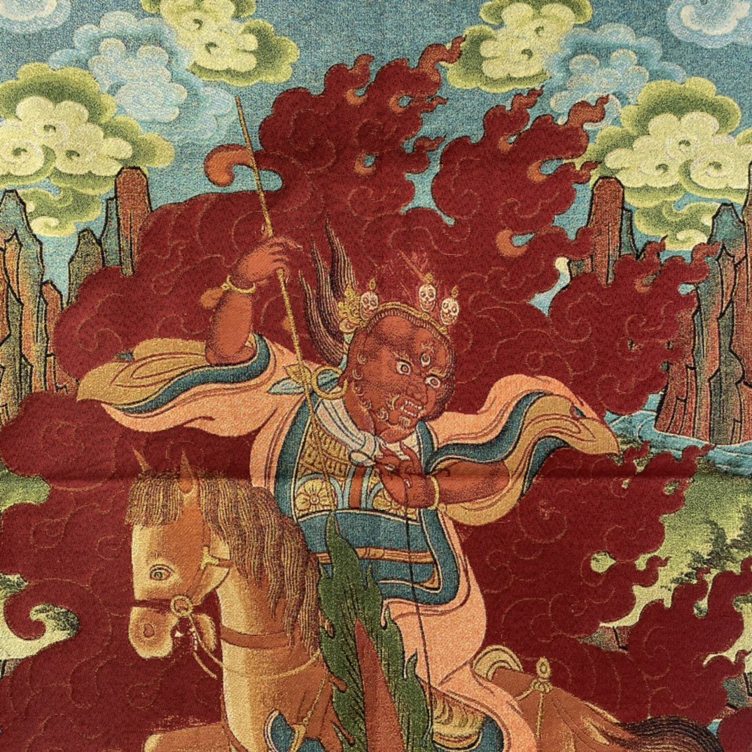 35피트(10.6미터) 네팔 고대 사원 실크 자수 왕  - Embroidery Horse 리뷰 및 가격