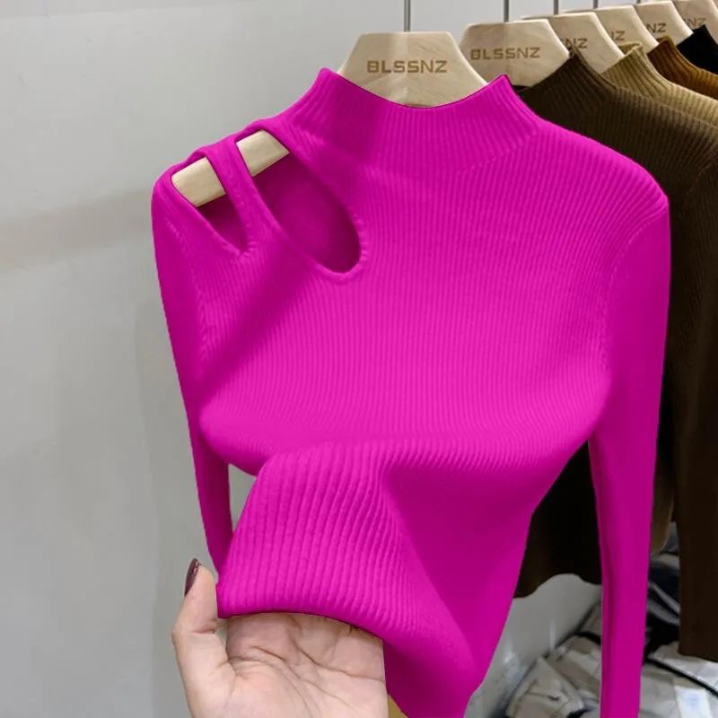 2026 홀터넥 니트 여성 스웨터 골지 풀오버 가을 겨 - Embroidery Thread Yarn 리뷰 및 가격