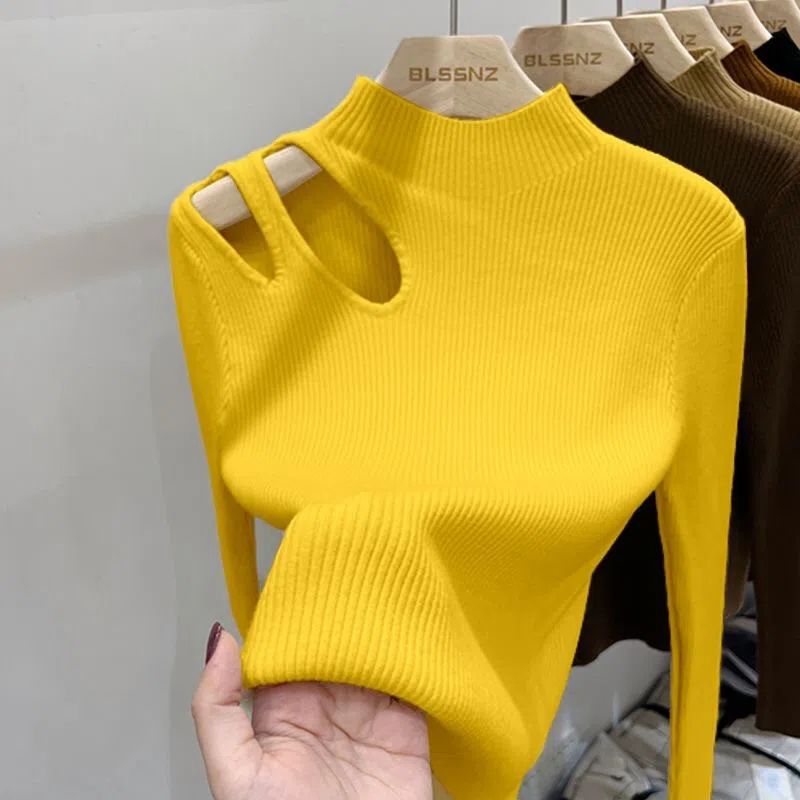 2026 홀터넥 니트 여성 스웨터 골지 풀오버 가을 겨 - Embroidery Thread Yarn 리뷰 및 가격