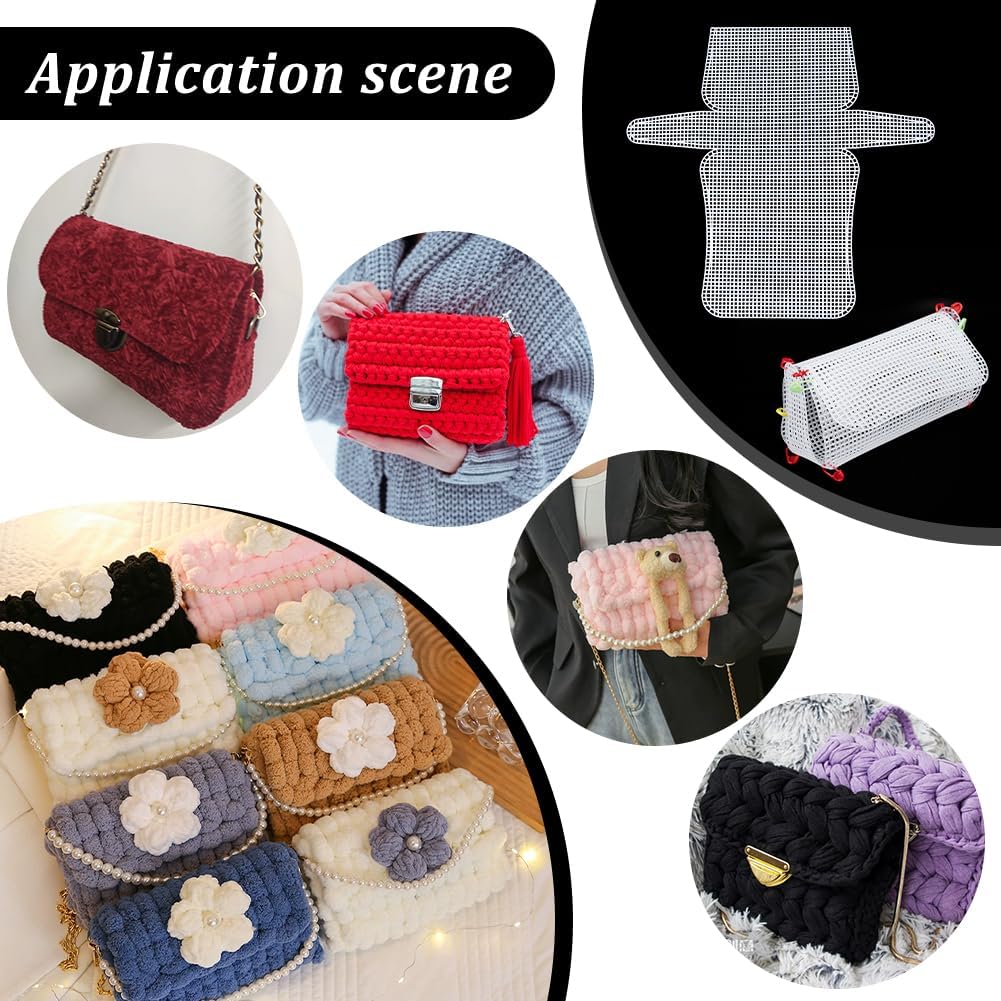 1-4개 플라스틱 메시 캔버스 시트 자수 투명 메시 빈 - Embroidery Bag 리뷰 및 가격