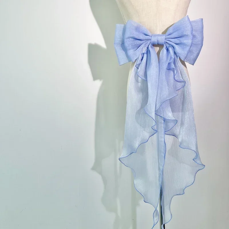후행 활 반짝 이는 실크 더블 레이어 Bowknot 분 - Embroidery Kaftan 리뷰 및 가격