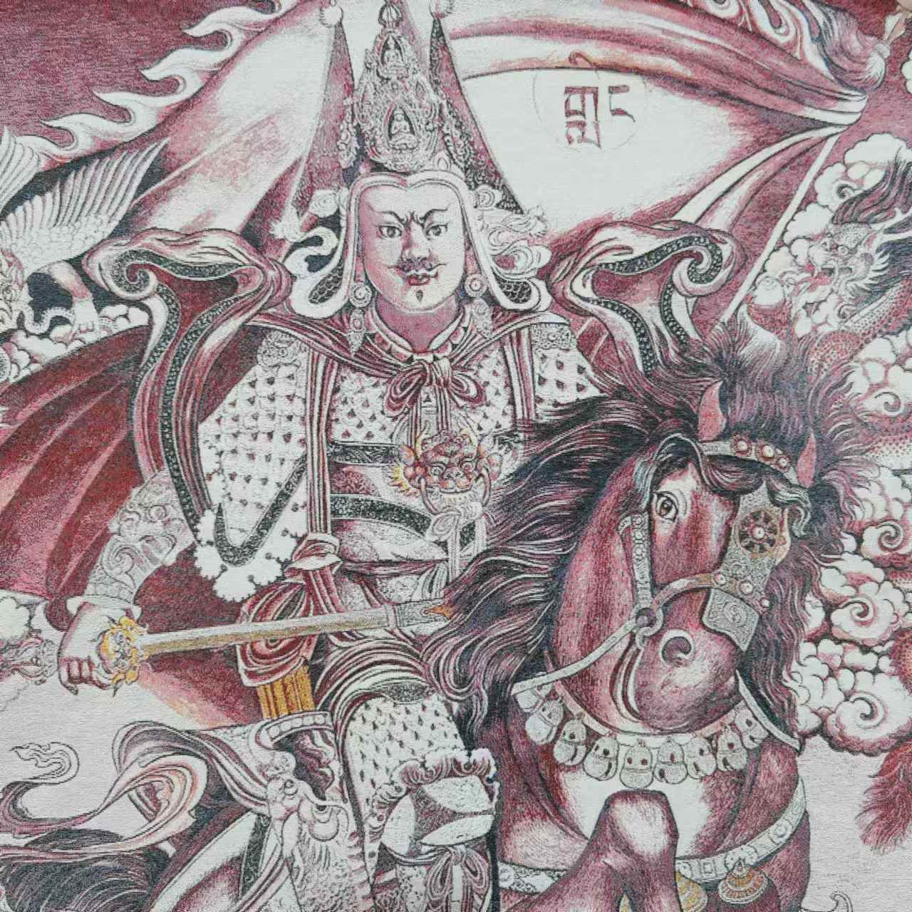 35인치 탕카 자수 티베트 불교 실크 자수 왕 게사르  - Embroidery Horse 리뷰 및 가격