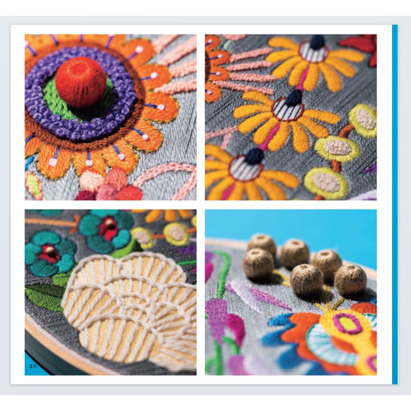 초보자 자수 패턴: 단계별 가이드가 포함된 쉬운 꽃과  - Embroidery Guide Book 리뷰 및 가격
