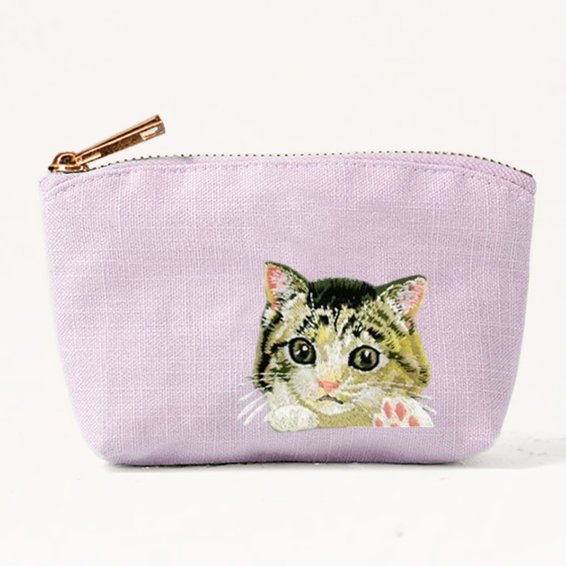 2026년 신상 귀여운 고양이 강아지 자수 여성 동전  - Embroidery Wallet 리뷰 및 가격