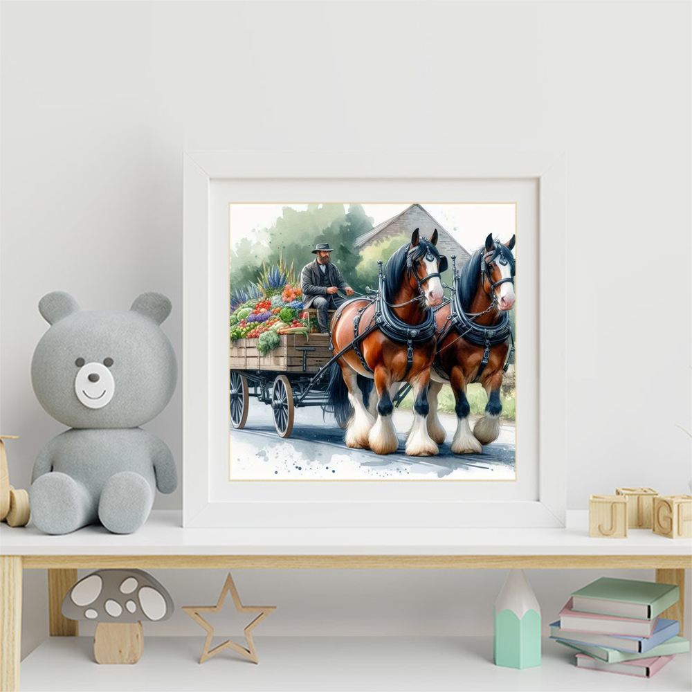 모모아트 말 다이아몬드 자수 동물 그림 크로스 스티치  - Embroidery Horse 리뷰 및 가격
