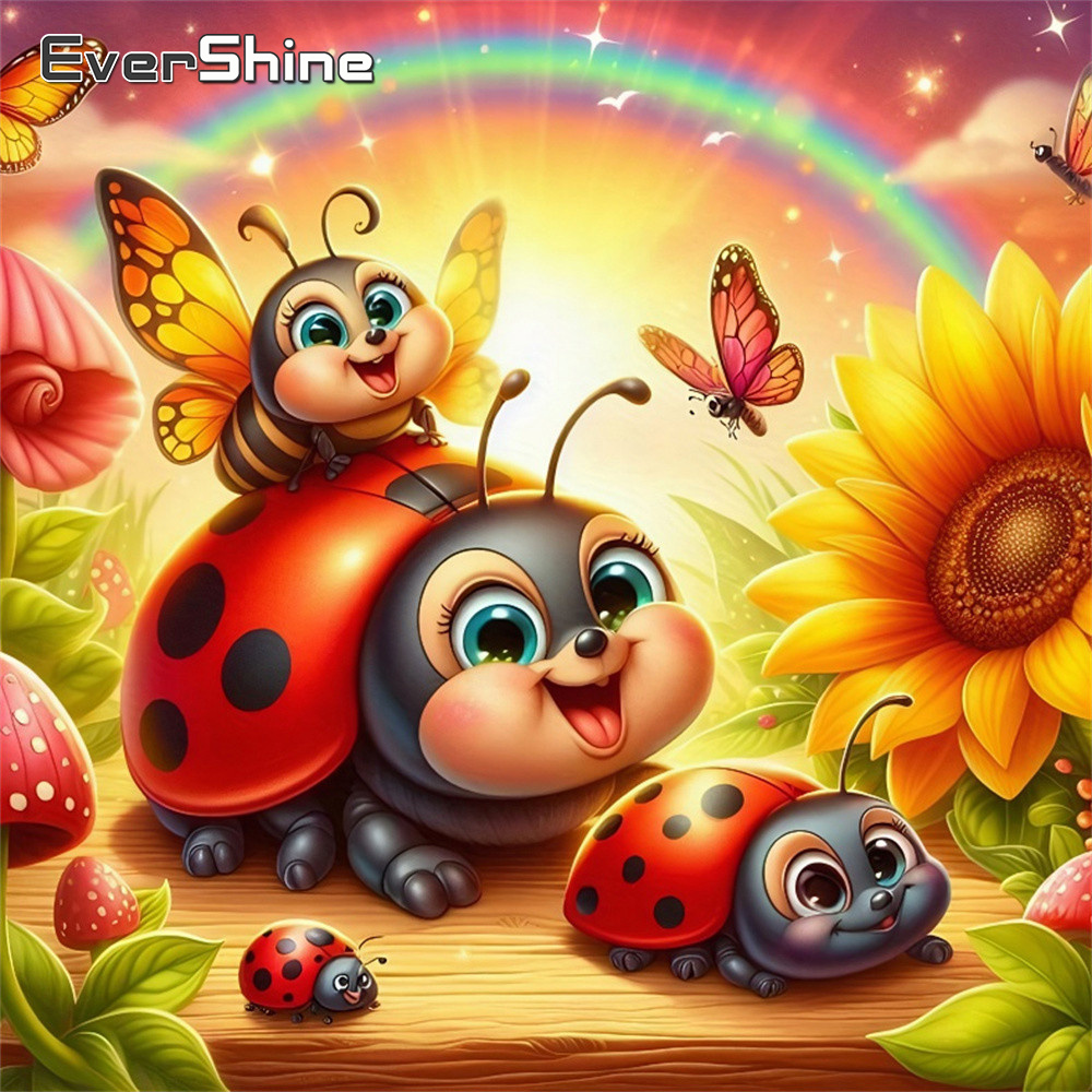 에버샤인 다이아몬드 모자이크 무당벌레 동물 풀 드릴 사 - Embroidery Lady Bug 리뷰 및 가격