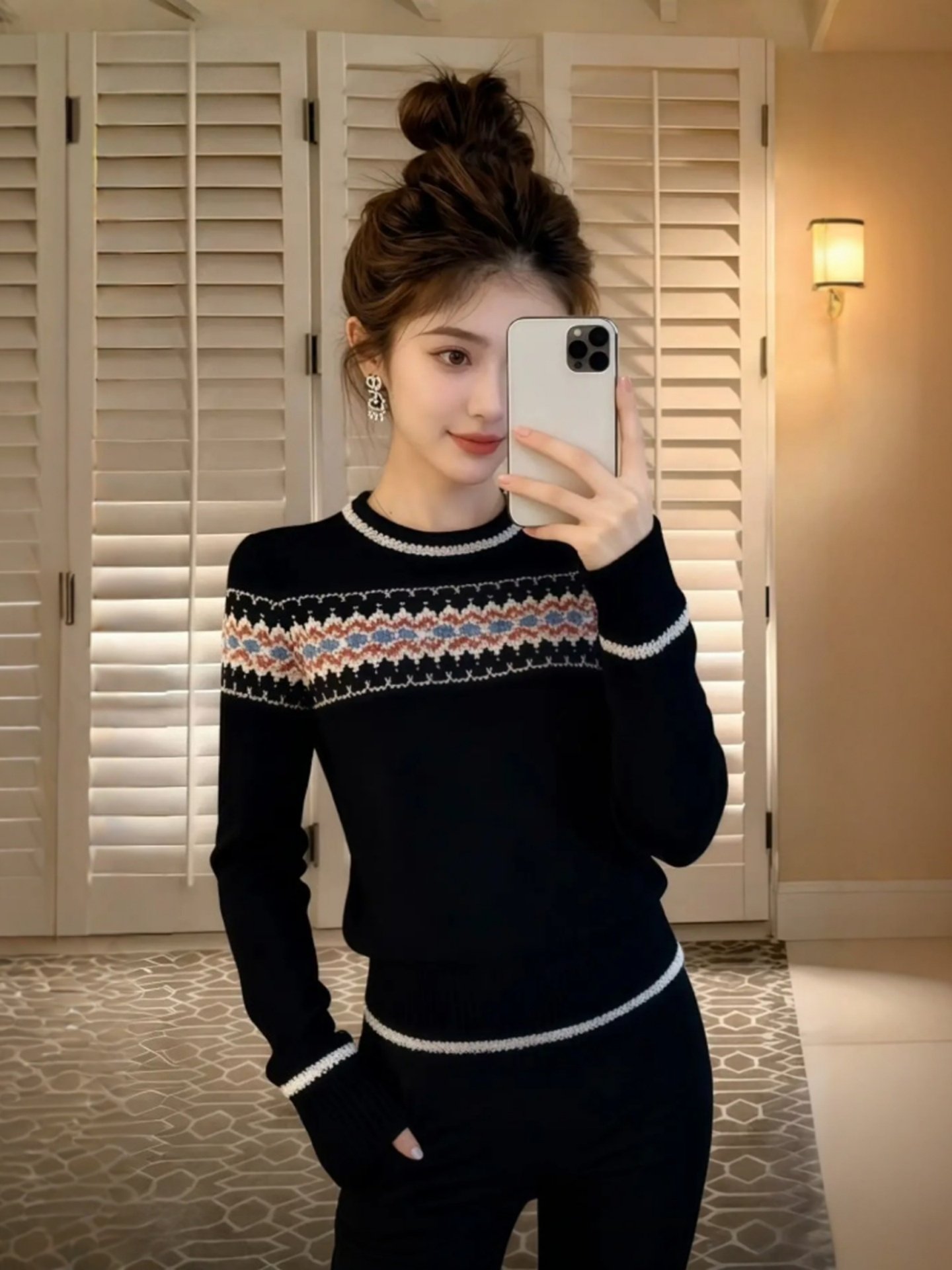 유니크 디자인 블랙 니트 스웨터 여성 패셔너블 자수 봄 - Embroidery Unique Design 리뷰 및 가격