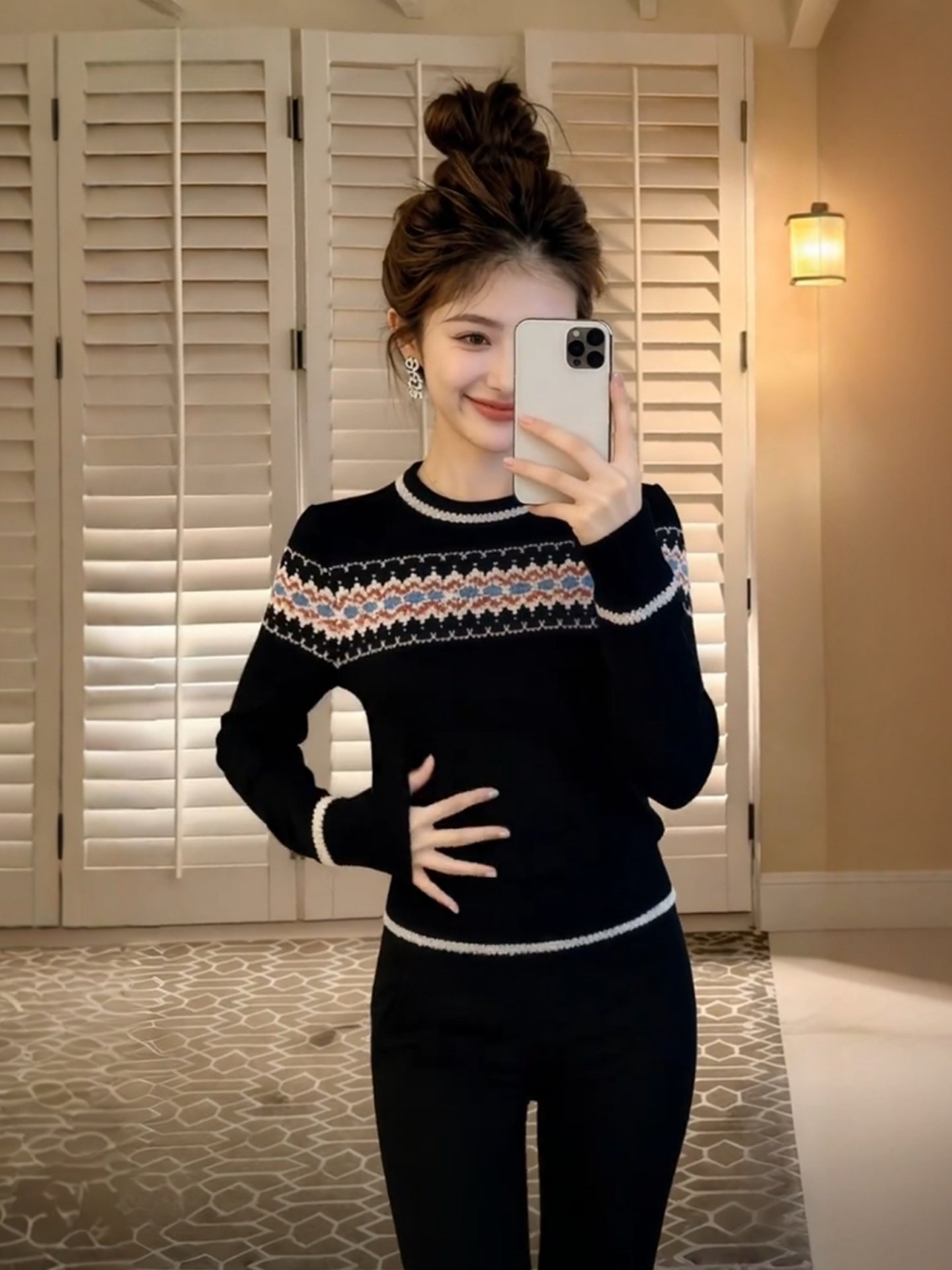유니크 디자인 블랙 니트 스웨터 여성 패셔너블 자수 봄 - Embroidery Unique Design 리뷰 및 가격