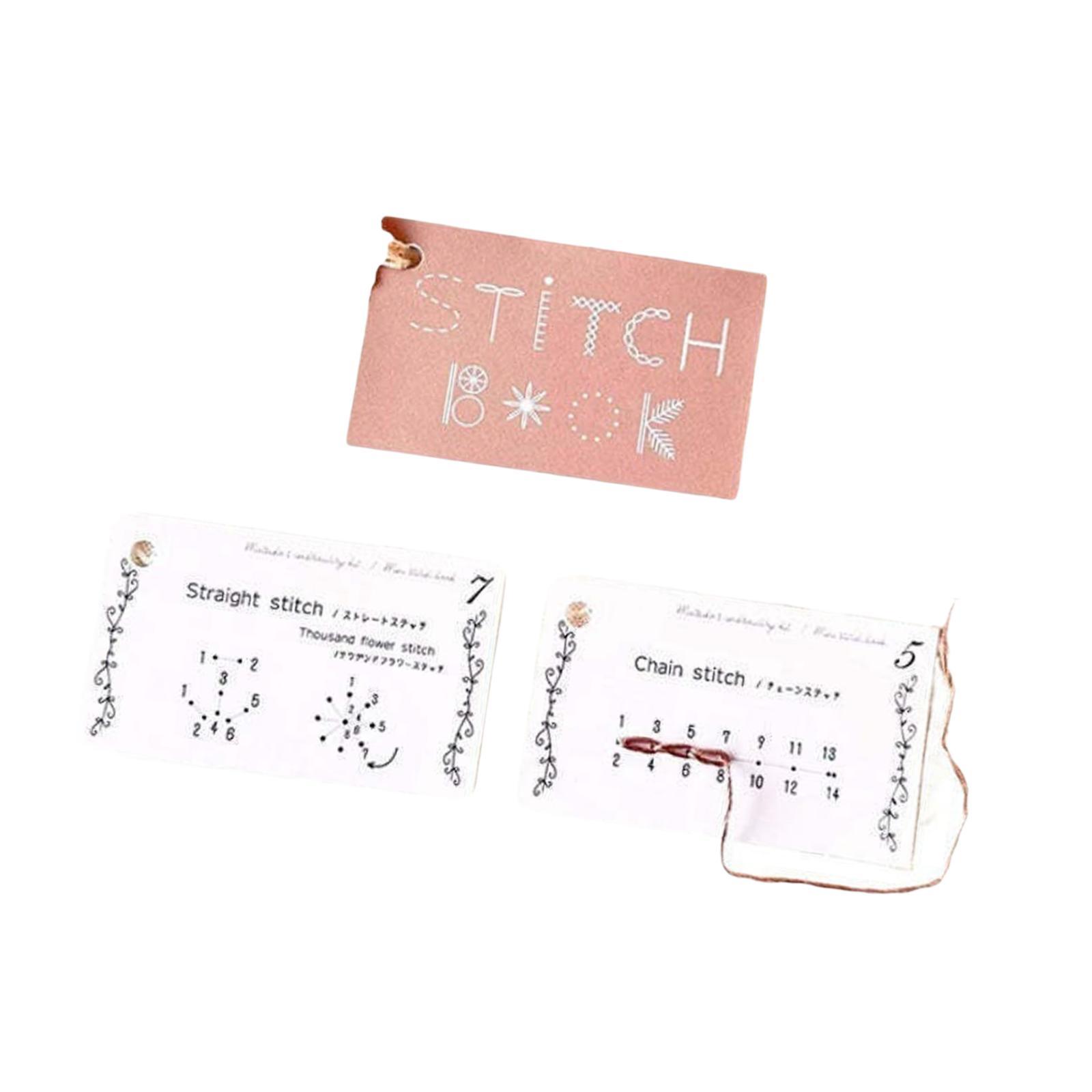 창의적인 미니 바느질 책 자수 패턴 DIY 초보자와 숙 - Embroidery Guide Book 리뷰 및 가격
