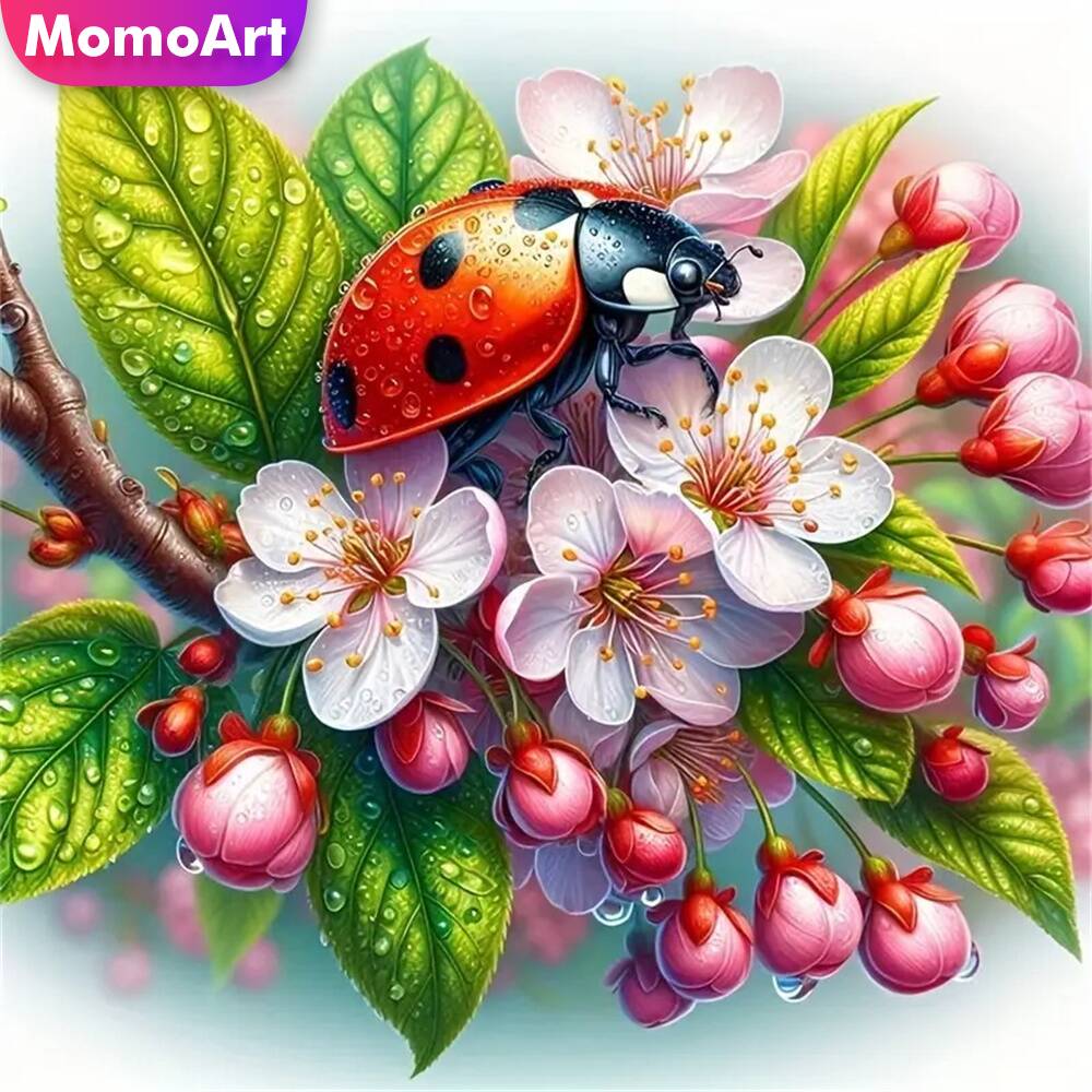 Momoart 곰 다이아몬드 모자이크 동물 전체 라운드 - Embroidery Lady Bug 리뷰 및 가격
