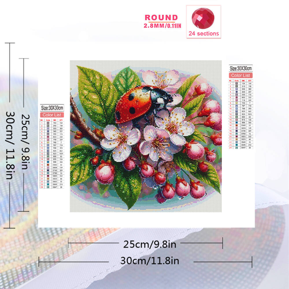 Momoart 곰 다이아몬드 모자이크 동물 전체 라운드 - Embroidery Lady Bug 리뷰 및 가격