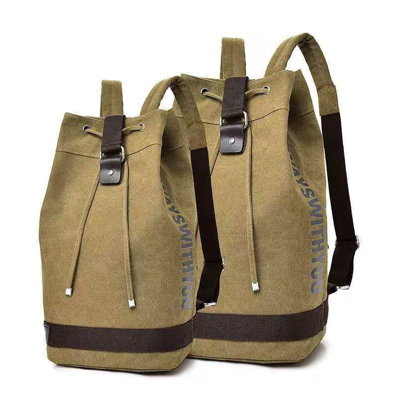 2026 캔버스 백팩 듀얼 숄더 스트랩 대용량 버킷 백 - Embroidery Bag 리뷰 및 가격