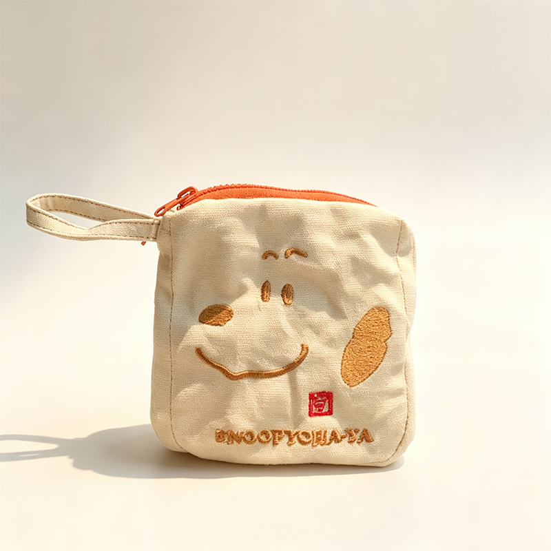 귀여운 스누피 자수 캔버스 동전 지갑 만화 지퍼 수납  - Embroidery Wallet 리뷰 및 가격