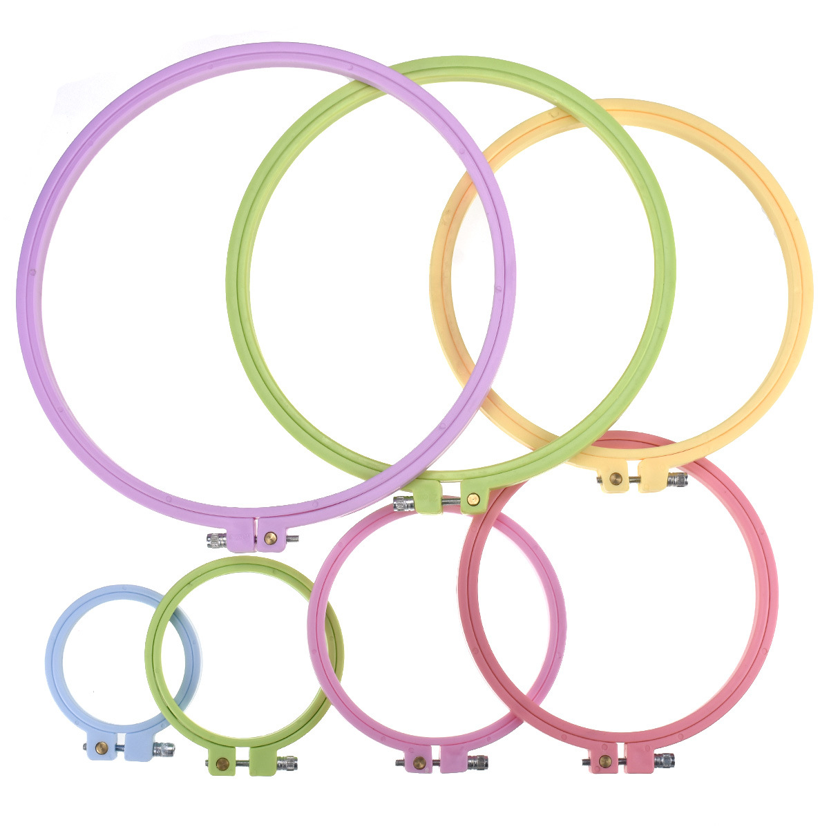 1/7pcs 7-25cm 플라스틱 자수 크로스 스티치  - Embroidery Ring 리뷰 및 가격
