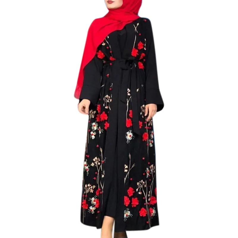 Eid 무슬림 오픈 아바야 여성용 파티 가디건 로브 드 - Embroidery Kaftan 리뷰 및 가격