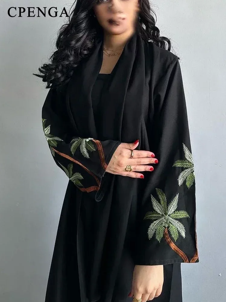 Eid Ramadan 여성용 블랙 무슬림 원피스, 사우 - Embroidery Kaftan 리뷰 및 가격