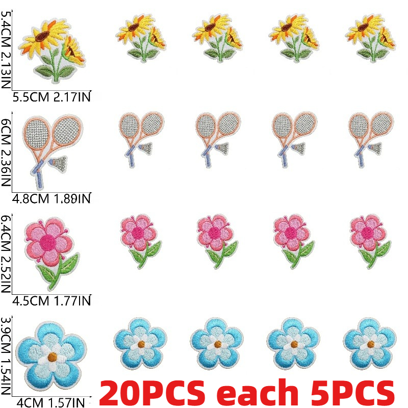 10/20PCS 대량 스프링 테마 자수 천 스티커 일곱 - Embroidery Lady Bug 리뷰 및 가격