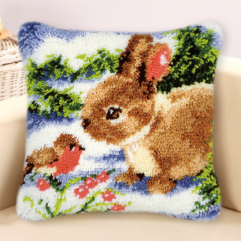토끼 말 래치 훅 키트 스미르나 베개 커버 매듭 베개  - Embroidery Horse 리뷰 및 가격