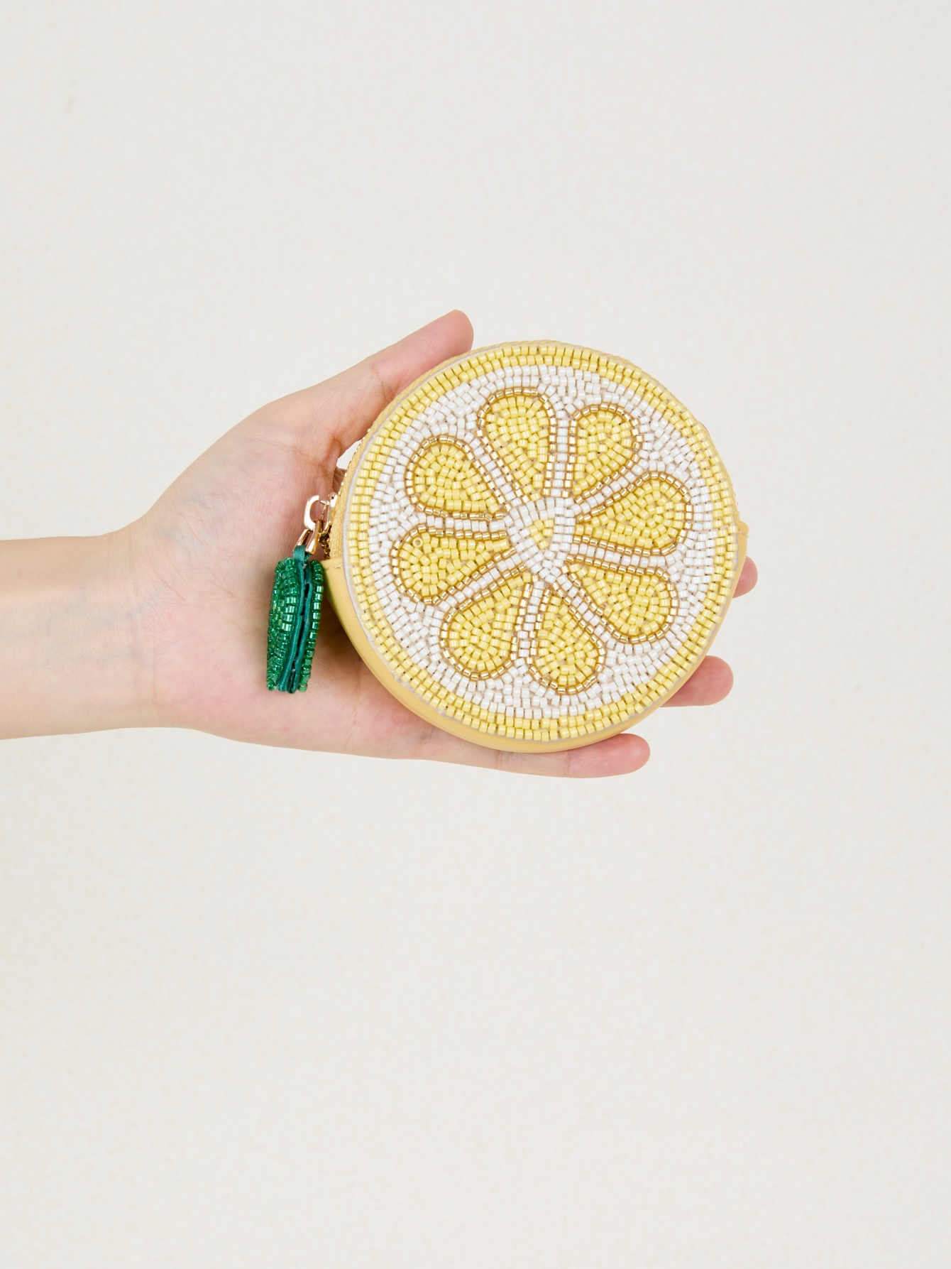 자수 비즈 머니 월렛 비즈워크 과일 오렌지 레몬 원형  - Embroidery Wallet 리뷰 및 가격
