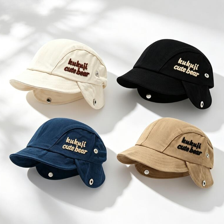 2026 가을 아기 귀덮개 모자 귀여운 폼폼 유아 비니 - Embroidery Cap 리뷰 및 가격