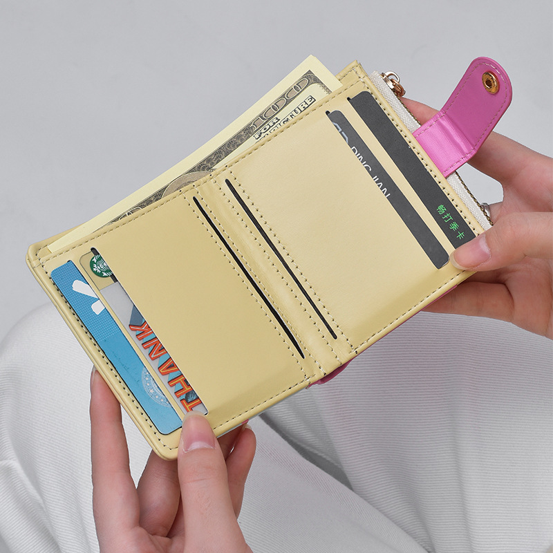 휴대용 카와이 닥스훈트 자수 짧은 지갑 도파민 컬러 만 - Embroidery Wallet 리뷰 및 가격