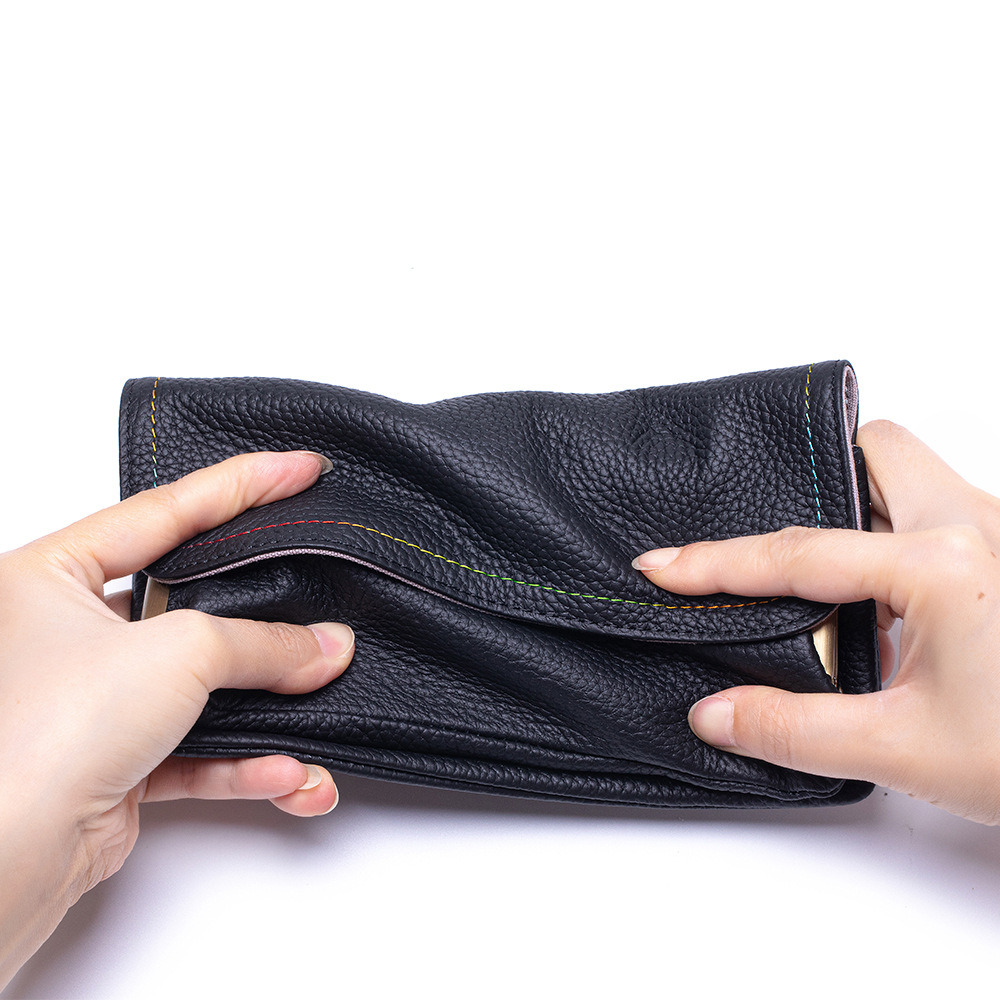 진짜 가죽 숄더 폰 체인 백 트렌디 클러치 지갑 소가죽 - Embroidery Wallet 리뷰 및 가격