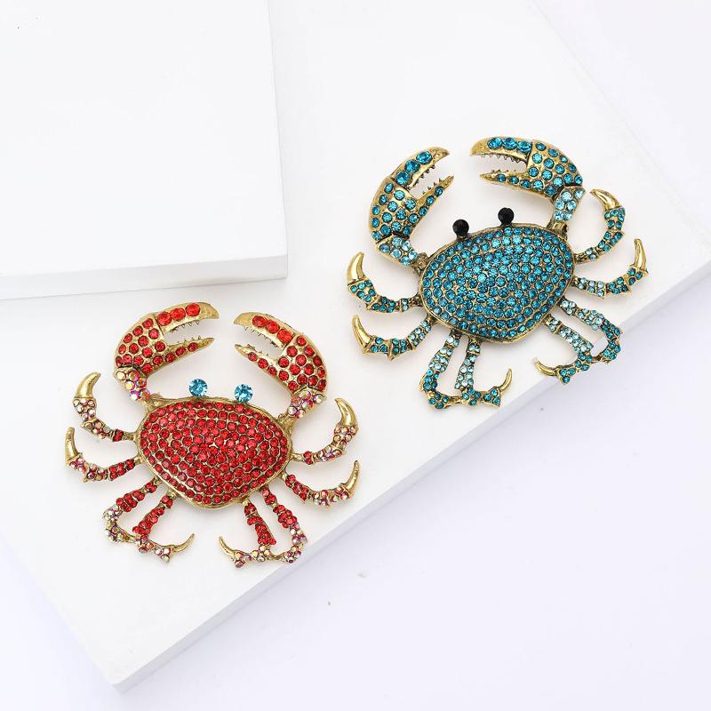 패션 라인스톤 게 브로치 여성 의류 코트 액세서리 선물 - Embroidery Fish 리뷰 및 가격