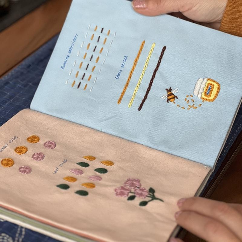 QX2E 자수 프레임 재봉 도구가 포함된 수제 천 자수 - Embroidery Guide Book 리뷰 및 가격