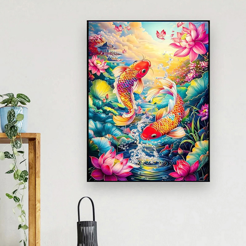 AB 요정 가루 드릴 다이아몬드 페인팅 물고기 5D D - Embroidery Fish 리뷰 및 가격