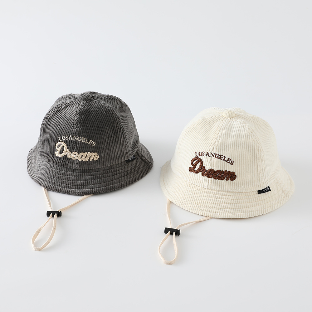 아기용 단색 자외선 차단 모자 남아용 보온 코듀로이 벙 - Embroidery Cap 리뷰 및 가격