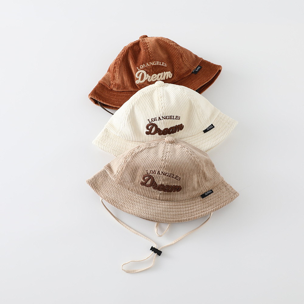 아기용 단색 자외선 차단 모자 남아용 보온 코듀로이 벙 - Embroidery Cap 리뷰 및 가격