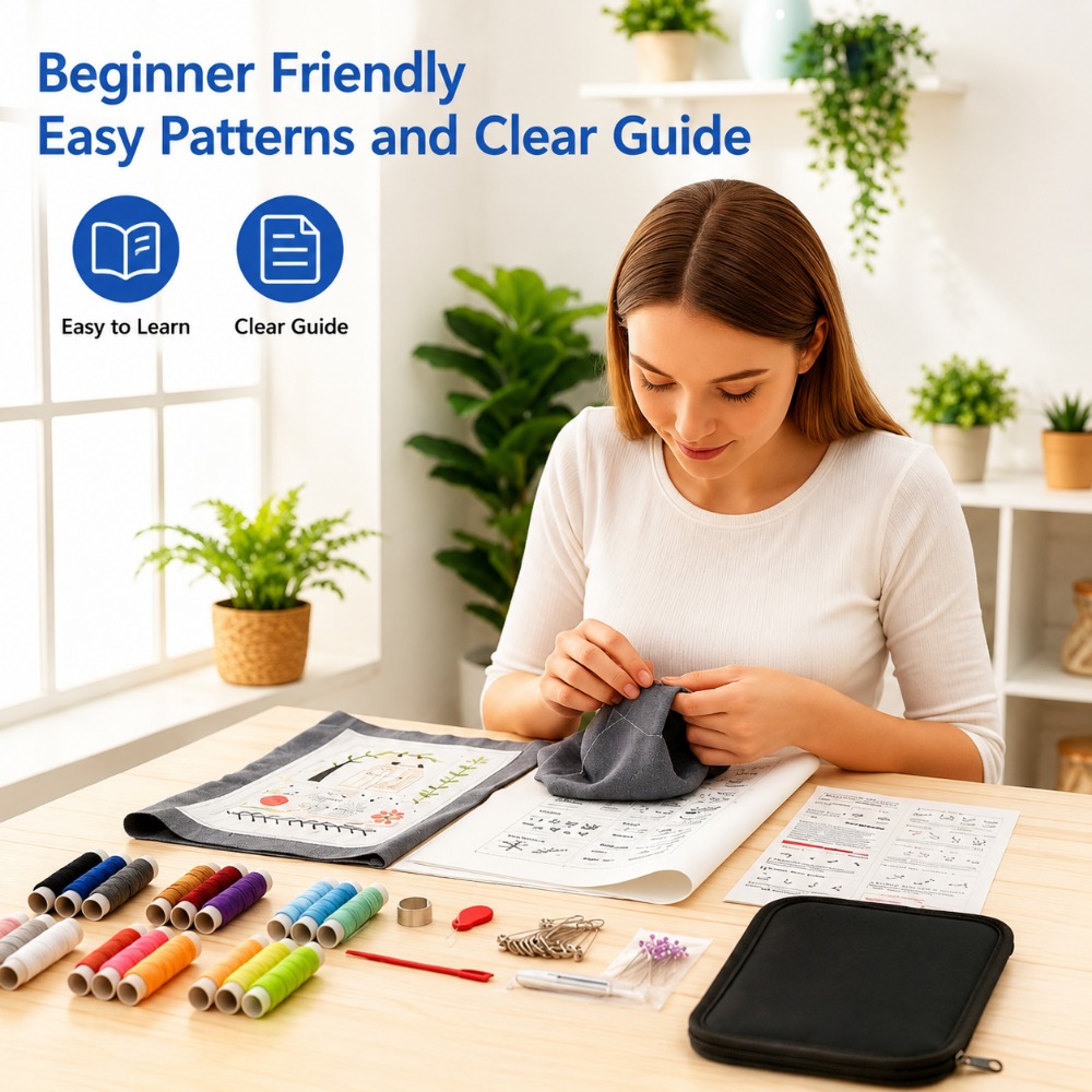 자수 스티치 연습 도서 초보자를 위한 DIY 바느질 바 - Embroidery Guide Book 리뷰 및 가격
