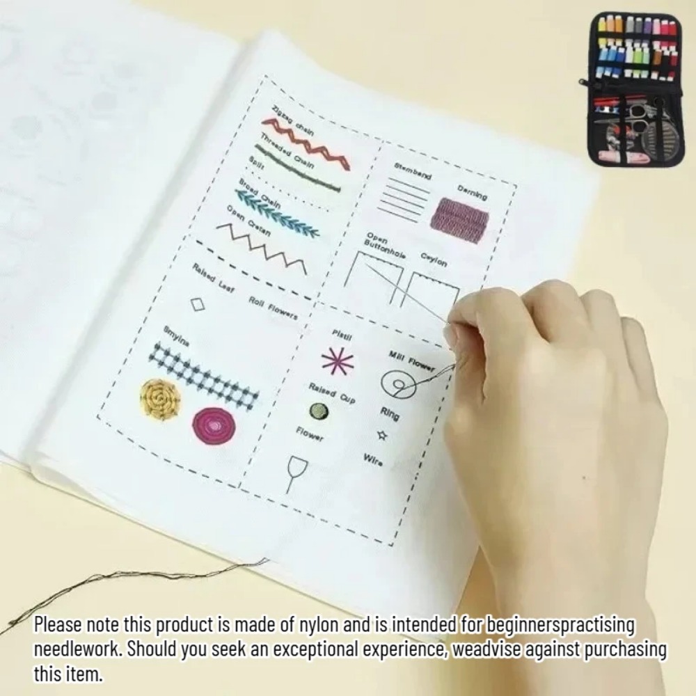 자수 스티치 연습 도서 초보자를 위한 DIY 바느질 바 - Embroidery Guide Book 리뷰 및 가격
