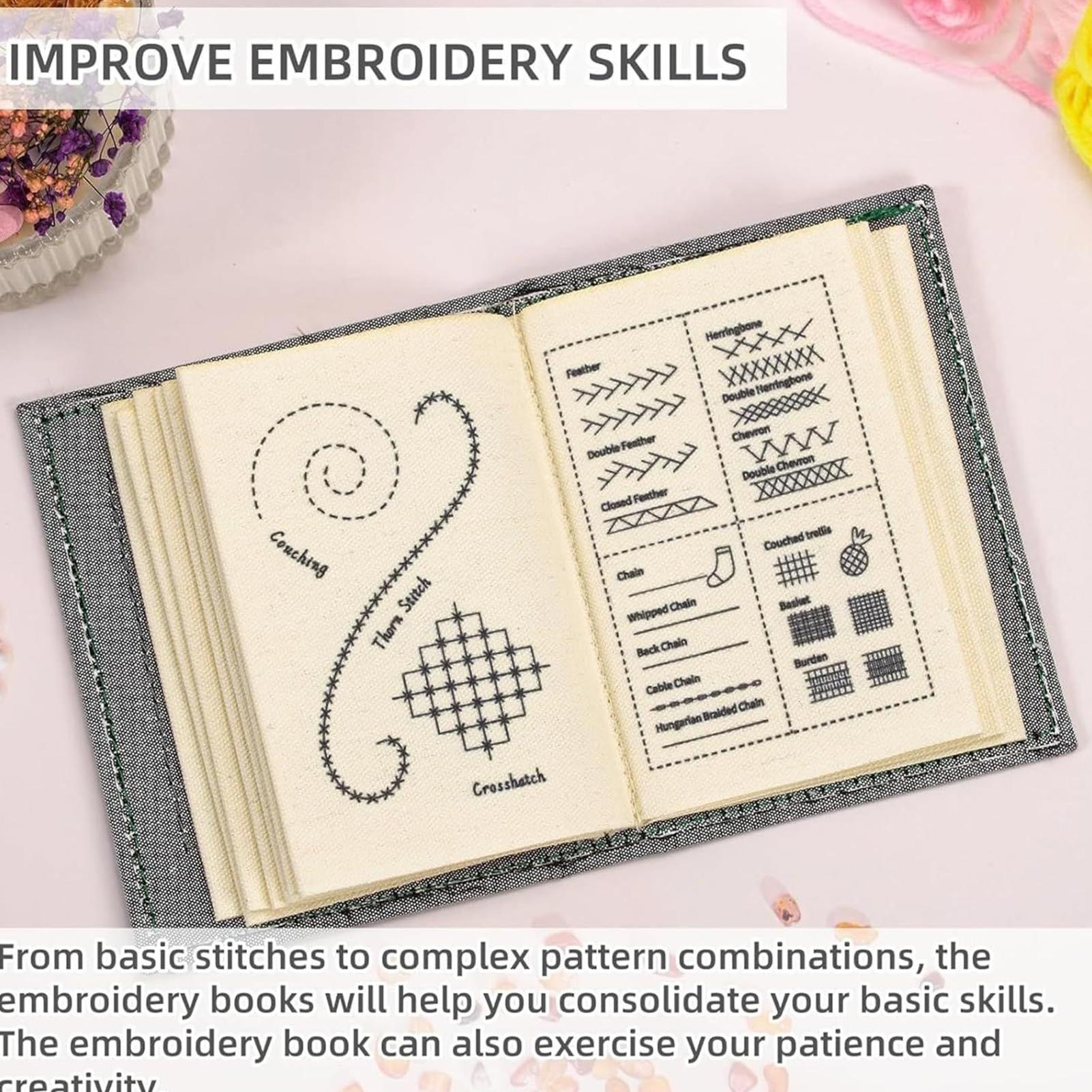 초보자를 위한 DIY 자수 스티치 책 손바느질 가이드  - Embroidery Guide Book 리뷰 및 가격